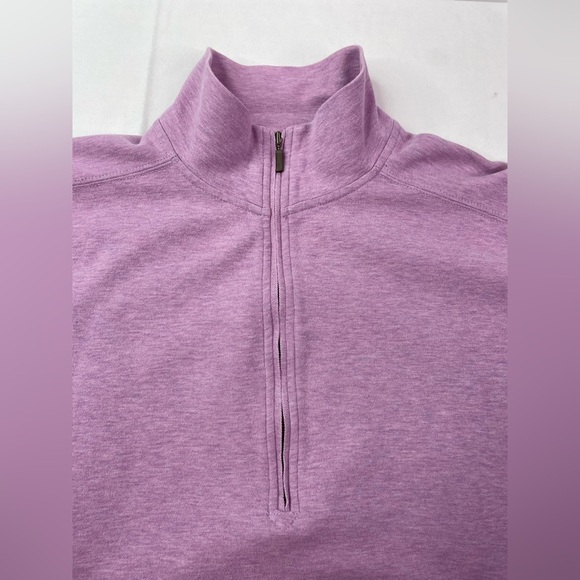 Eddie Bauer Purple Zippered Polo Sweatshirt Size Large - Picture 4 of 8